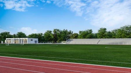 Foto: Mesto Prievidza zrekonštruuje ľahkoatletický štadión na Ulici S. Chalupku za viac ako 2,8 milióna eur 1