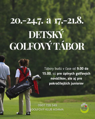 Detské golfové tábory v Agame 2026