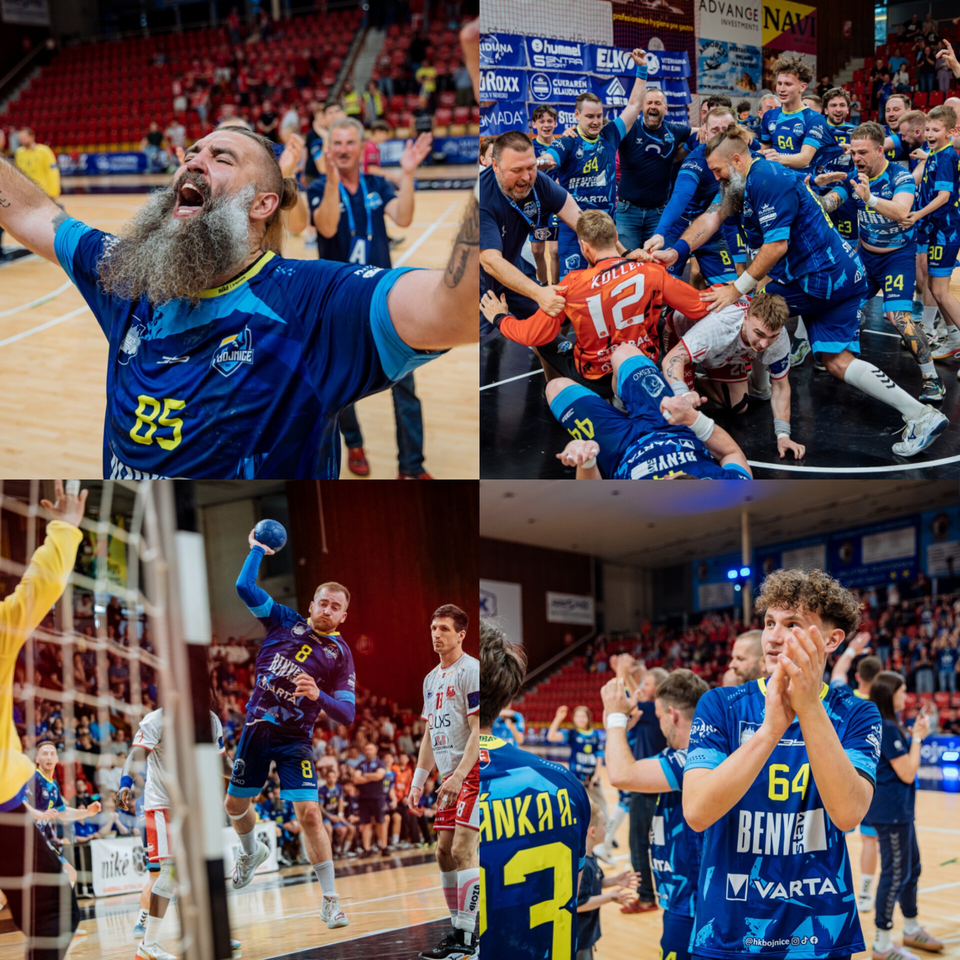 Foto semifinále hádzaná: Bojnice zdolali Považskú Bystricu 28:27 a vedú v sérii 2:1