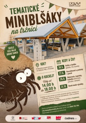 TEMATICKÉ MINIBLŠÁKY NA TRŽNICI V PRIEVIDZI