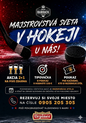 Vysielame MS v hokeji+ máme špec. AKCIE🔥