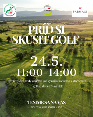 Príď si skúsiť golf