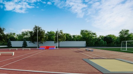 Foto: Začala sa očakávaná rekonštrukcia ľahkoatletického štadióna pri ZŠ Sama Chalupku v Prievidzi 0