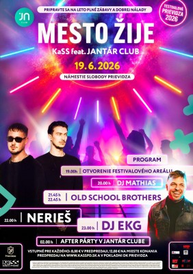 Festivalová Prievidza 2026 - Mesto žije