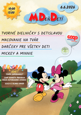 Oslávte Medzinárodný deň detí s nami v COOP Jednote!