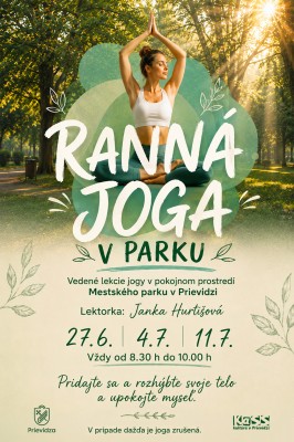 RANNÁ JOGA V PARKU