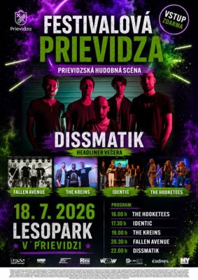 FESTIVALOVÁ PRIEVIDZA 2026 – PRIEVIDZSKÁ HUDOBNÁ SCÉNA