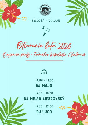 ☀️ LETO SA TENTO VÍKEND ZAČÍNA V CHALMOVEJ! ☀️
