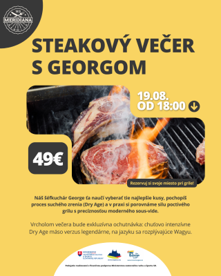 Steakový večer s Georgom v MERIDIANE