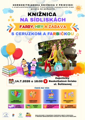 Knižnica na sídliskách zavíta na Zapotôčky s Ceruzkom a Farbičkou
