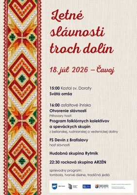 Letné slávnosti troch dolín 2026