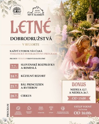 LETNÉ DOBRODRUŽSTVÁ V REZORTE
