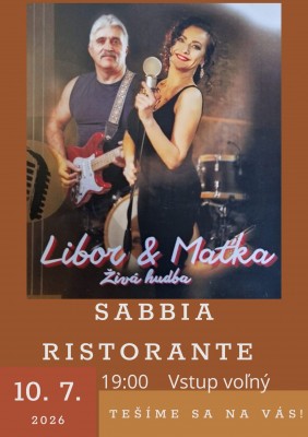 Koncert Libor & Maťka v reštaurácii Sabbia
