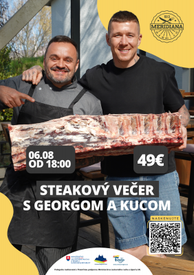 Steakový večer pod vedením nášho šéfkuchára Georga a Juraja Kucku. 🥩