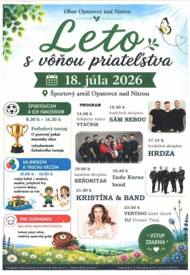 Leto s vôňou priateľstva - Hrdza, Vtáčnik, Sám Sebou a ďalší - Opatovce nad Nitrou