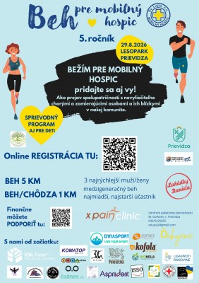Beh pre mobilný hospic 2026 - Prievidza - 5. ročník