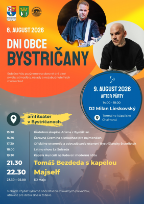 DNI OBCE BYSTRIČANY 2026