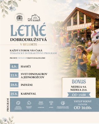 LETNÉ DOBRODRUŽSTVÁ V REZORTE