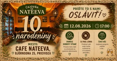 10. narodeniny Café Nateeva