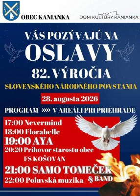 Oslavy SNP Kanianka 2026