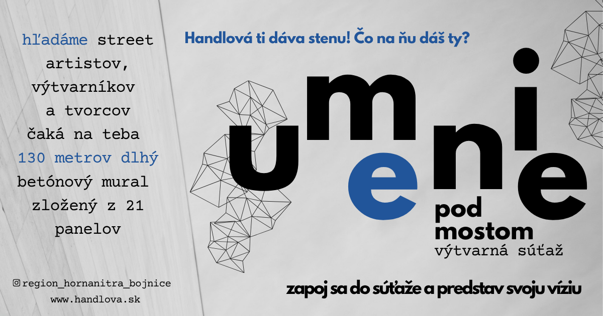 Handlová hľadá umelcov na maľbu 130-metrového muralu na protipovodňovú stenu na Mostnej ulici