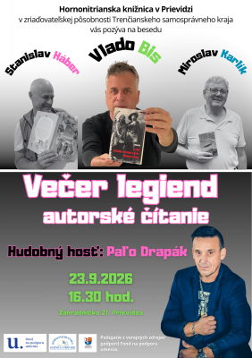 Večer legiend v Hornonitrianskej knižnici