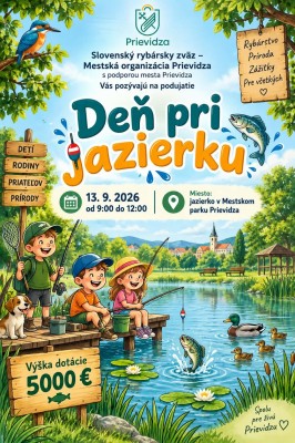 Projekt, ktorý podporili obyvatelia Prievidze, oživuje jazierko v Mestskom parku