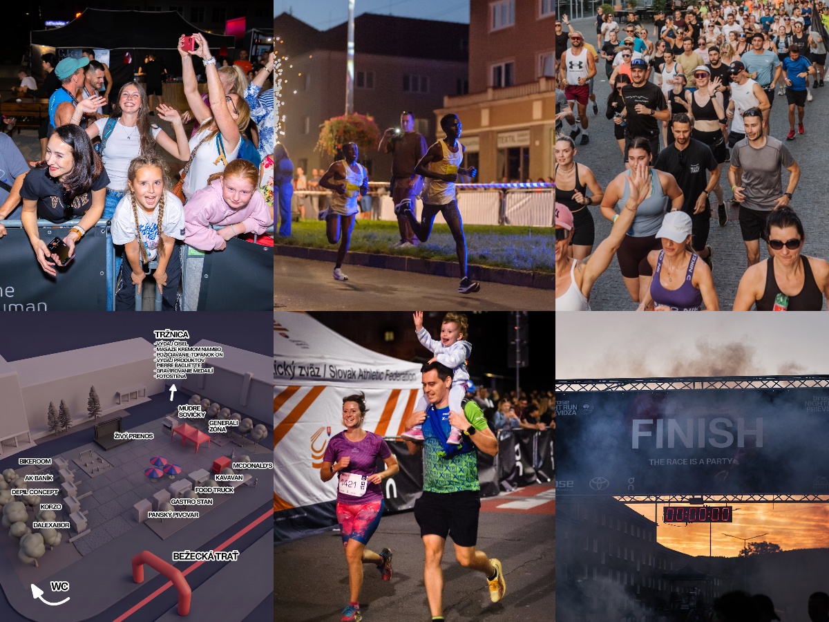 Brose Night Run ovládne Prievidzu na tri dni. Prinesie nočné behy, majstrovstvá Slovenska aj bohatý sprievodný program. Začne sa už v piatok