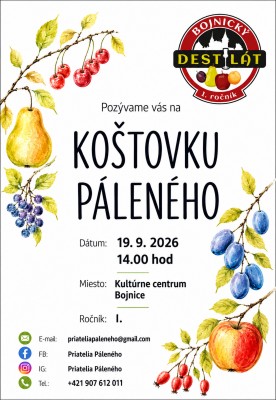 Koštovka páleného (ĽUDIA ĽUĎOM 2026)