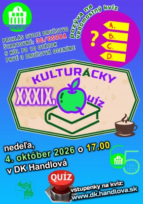 XXXIX. KULTURÁCKY QUÍZ