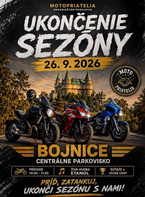 Ukončenie moto sezóny priatelia - Bojnice - 2026