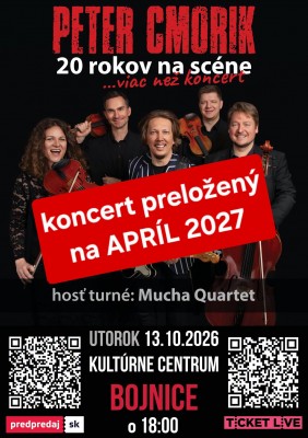 PETER CMORIK: 20 rokov na scéne (…viac než koncert)