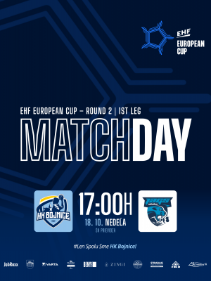 EHF CUP: HK Bojnice - JAGS Vöslau | 2.kolo
