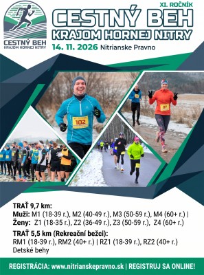 Cestný beh krajom Hornej Nitry