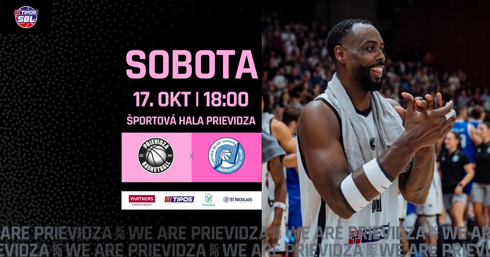 RUŽOVÝ ZÁPAS: BC Prievidza – Nitra Blue Wings (TIPOS SBL)