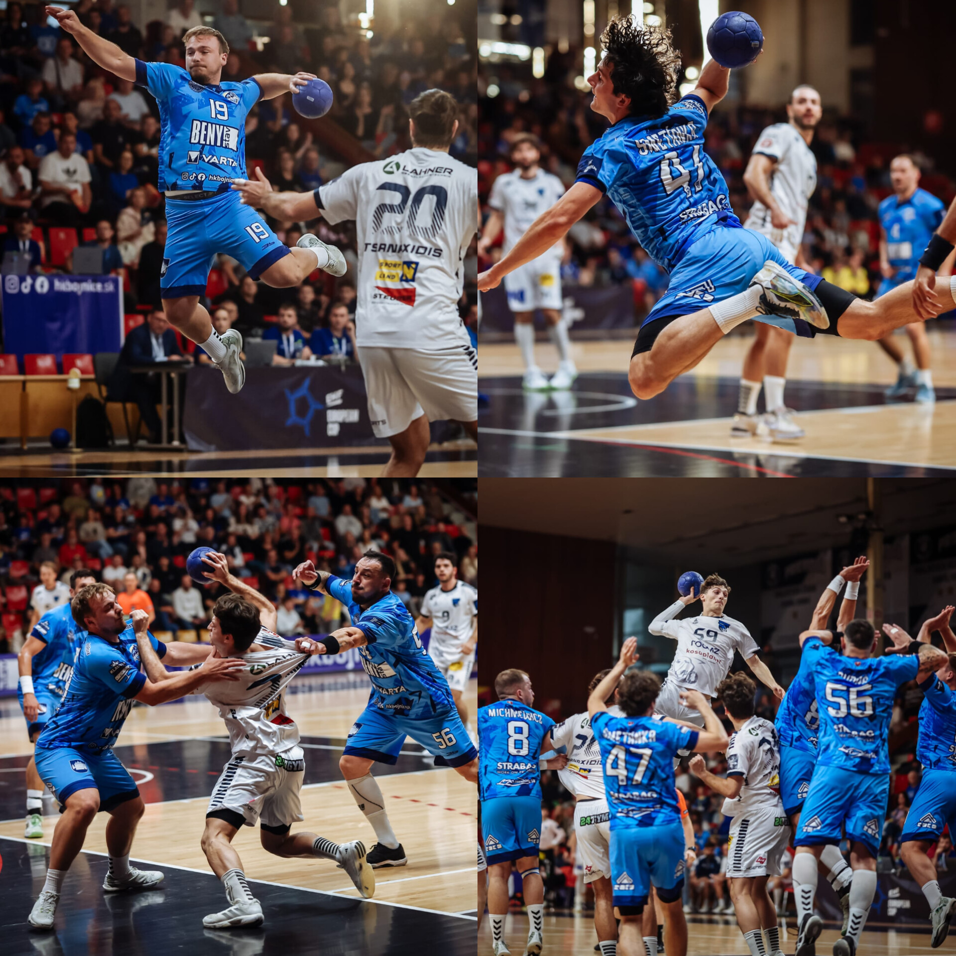 Foto: Hádzanári HK Bojnice pri historickej európskej premiére viedli, napokon rakúskemu majstrovi podľahli 27:31