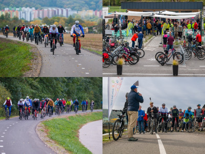FOTO: Otvorili cyklotrasu Partizánske – Chalmová, miestnou časťou Bystričian v okrese Prievidza. Cyklistom pribudlo vyše 10 kilometrov