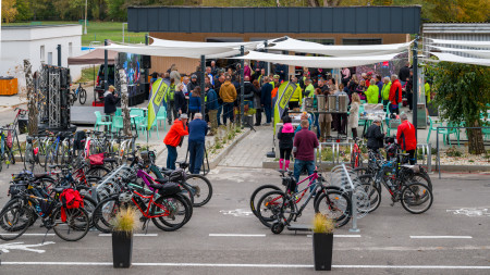FOTO: Otvorili cyklotrasu Partizánske – Chalmová, miestnou časťou Bystričian v okrese Prievidza. Cyklistom pribudlo vyše 10 kilometrov 44